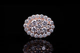 Oval Cluster Diamonds Earrings