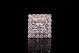 Square Cluster Diamonds Earrings