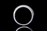 Two Row Diamond Wedding Band