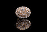 Oval Cluster Diamonds Earrings