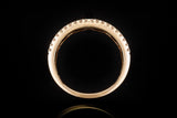 Two Row Diamond Wedding Band