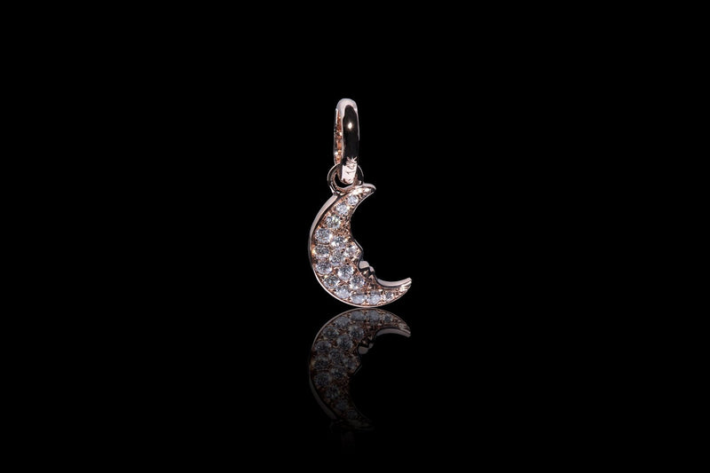 Crescent Moon Charm Diamond