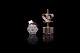 HoneyComb Diamond Earrings