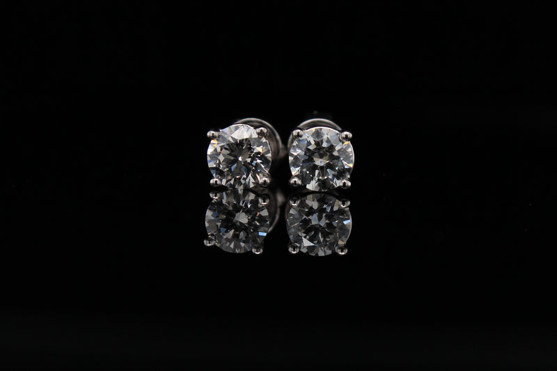 STL Solitaire Diamonds Earrings