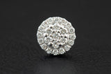 Circle Cluster Diamond Earrings