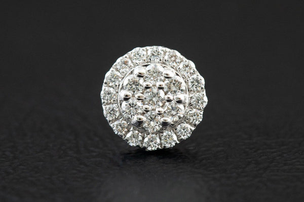 Circle Cluster Diamond Earrings