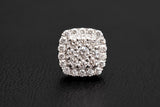 Cushion Cluster Diamond Earrings