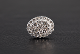 Oval Cluster Diamonds Earrings