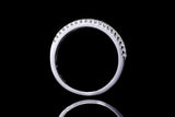 Two Row Diamond Wedding Band