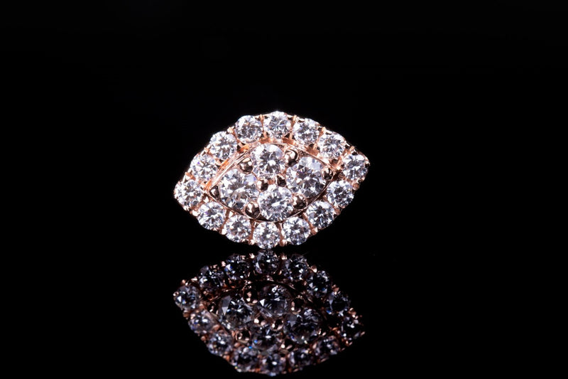 Eye Cluster Diamond Earrings