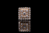 Square Cluster Diamonds Earrings