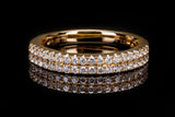 Two Row Diamond Wedding Band