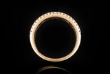 Two Row Diamond Wedding Band